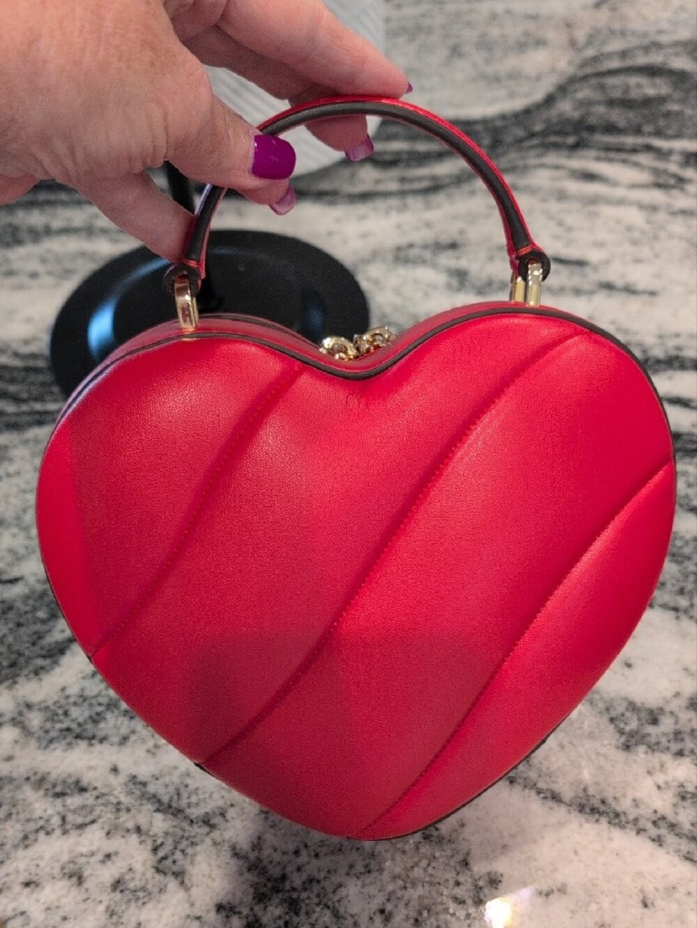 kate spade Quilted Heart Mini Top-Handle Bag - Picture 3 of 4